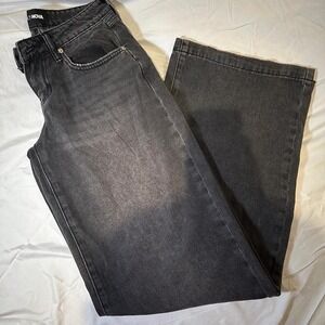 Black‎ slouchy wide leg jeans